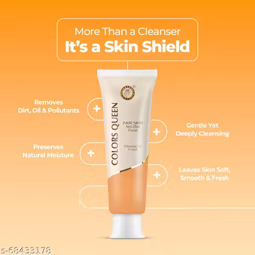 Colors Queen Fair Skin Anti Dust Facial Cleansing Ice Crystal Face Cleanser (50g)