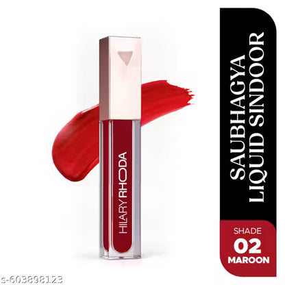 Hilary Rhoda Saubhagya Liquid Sindoor | Quick Drying &amp; Long Lasting | Matte Finish &amp; WaterProof